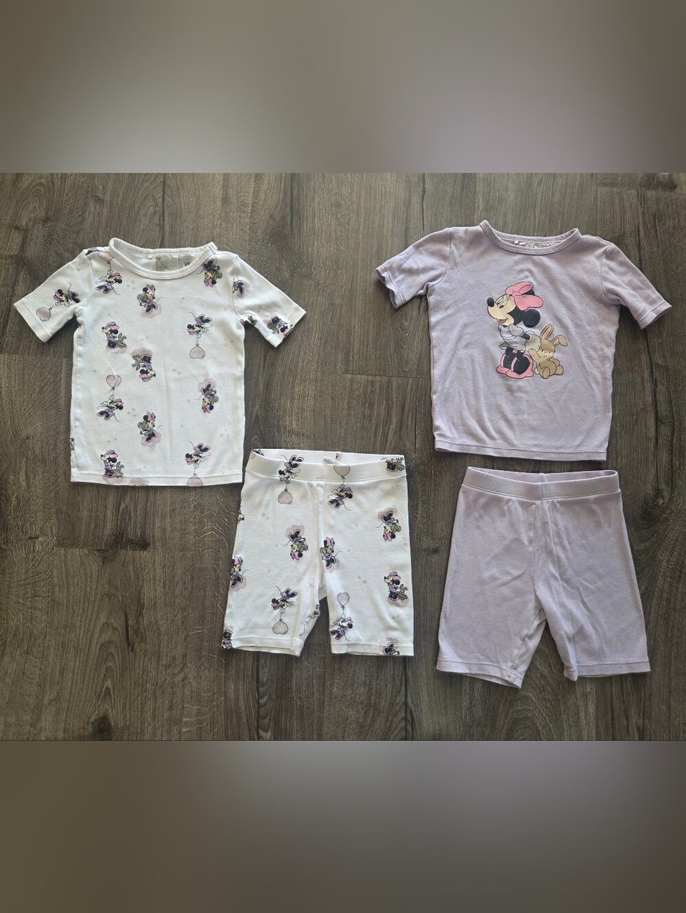 H&M Girls' Minnie Mouse Pajama Set Snug Fit Size 3t